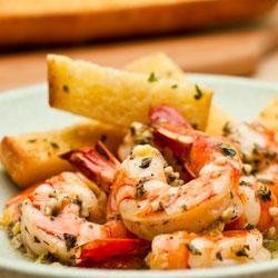 Shrimp Scampi with Garlic Bread