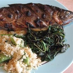 Trout with Fiddlehead Ferns