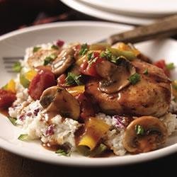 Chicken Cacciatore with Creamy Mashed Potatoes