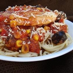 Spicy Chicken Spaghetti