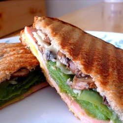 Turkey 2-Cheese Panini With Sauteed Vegetables