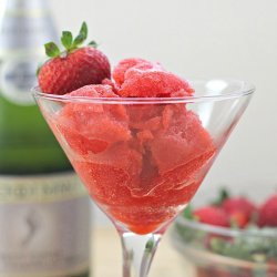 Strawberry Champagne Sorbet