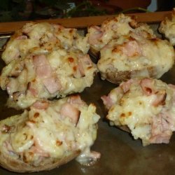 Stuffed Potatoes With Ham, Thyme and Gruyere