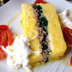 Layered Polenta Loaf With Italian Sausage & Cheese