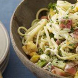 Goats Cheese Linguine With Herb Butter
