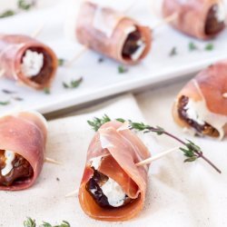 Cheese Stuffed Dates With Prosciutto