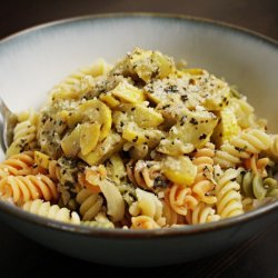 Rotini and Vegetables in Butter Sauce