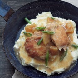 Chicken Braised With Cider & Bacon