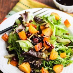 Roasted Butternut Squash and Cranberries