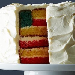 Fourth of July Flag Cake