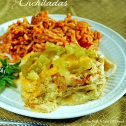 Layered Chicken Enchiladas