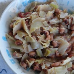 New Year's Black Eyed Peas and Cabbage