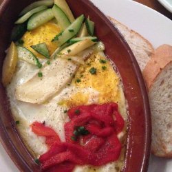 Brie Baked Eggs