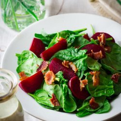 Spinach Beet Salad for Two