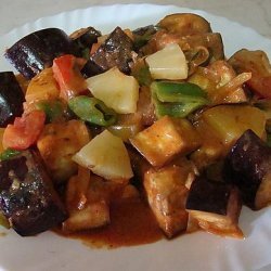 Aubergine and Pineapple Curry