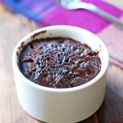 Microwave Chocolate Cake for Two