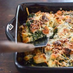 Ham and Spinach Bread Pudding