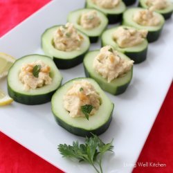 Hummus Cups With Cucumber and Tomato