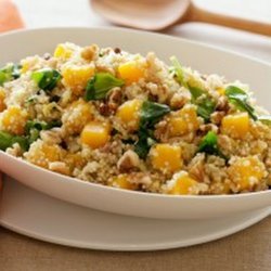 Butternut Squash With Quinoa, Spinach, and Walnuts