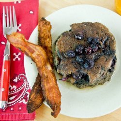 Blue Corn and Blueberry Pancakes