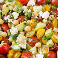 Cucumber and Tomato Salad With Feta