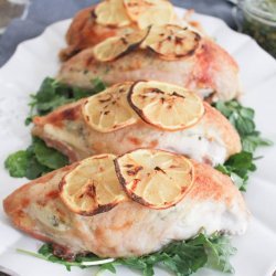 Goat Cheese and Basil Stuffed Chicken Breasts