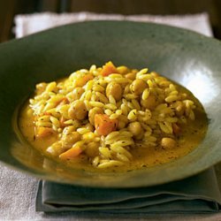Chickpea Orzo Pilaf