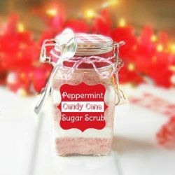 Peppermint Candy Cane Sugar Scrub