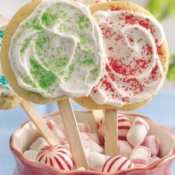 Peppermint Cookie Pops