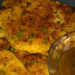 Chicken Schnitzel With Anchovy-Chive Butter Sauce