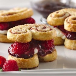 Raspberry Palmier Shortcakes