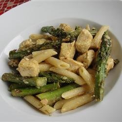 Chicken and Asparagus with Penne Pasta