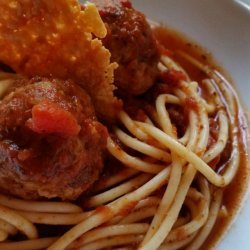Spaghetti and Chipotle Meatballs