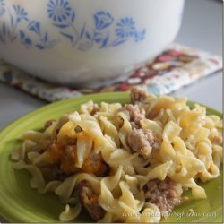 Sausage, Apples, and Noodles