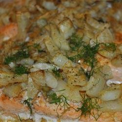 Baked Orange Salmon with Fennel