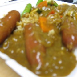 Delicious Curried Sausages