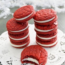 Red Velvet Cookies With Cream Cheese Frosting