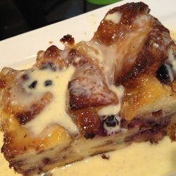Bread Pudding With Blueberry-Lemon Sauce