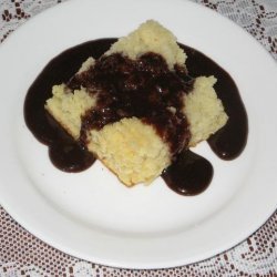 Mom's Ultra Quick Yellow Cake and Chocolate   Dip 