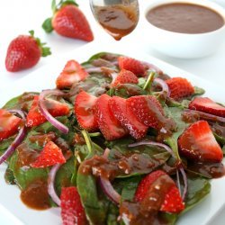 Strawberry Balsamic Spinach Salad