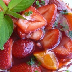 Fresh Strawberries With Campari