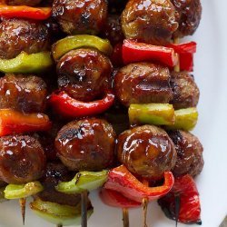 Sweet and Sour Meatball Skewers