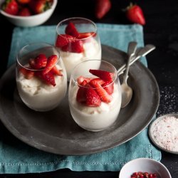 White Chocolate Strawberry Mousse