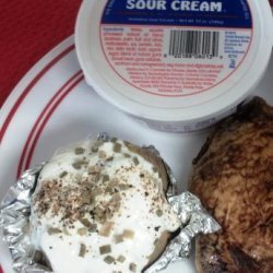 FAST NO Dairy Baked Potatoes  sour Cream /Chive