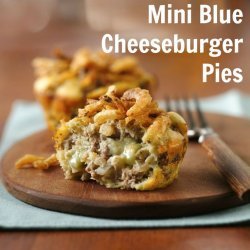 Impossibly Easy Mini Blue Cheeseburger Pies