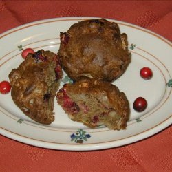 Cranberry Walnut Apple Muffins