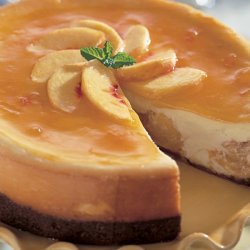 Peach Cheesecake With Gingersnap Crust