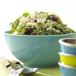 Alouette Crumbled Blue Cheese Pear and Baby Arugula Salad