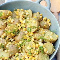Dilled Potato and Grilled Corn Salad