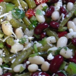 Herby Red, White & Green Bean Salad